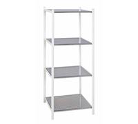 Étagère 4 Niveaux Design "Ethan" 103cm Argent