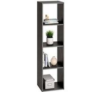 Etagère 4 Niveaux Design "Gaman" 140cm Gris Foncé