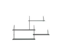 MELROSE - Etagère 4 Niveaux en Acier Laqué Vert Céladon -