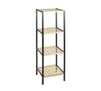 Étagère 4 Niveaux en Bambou "Timmy" 115cm Naturel