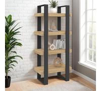 IDMarket Étagère Phoenix 4 niveaux – Bois et Noir
