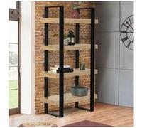 IDMarket Étagère Phoenix 4 niveaux – Bois et Noir