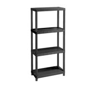 Etagère 4 tablettes Sigma 12 - ALLIBERT by KETER - Dimensions 60x30x130 cm - Charge maxi 25 kg
