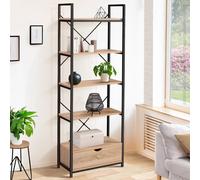 Etagère 5 Niveaux Avec Tiroir Detroit Design Industriel Multicolore