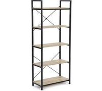 IDMarket Étagère Detroit 5 niveaux design industriel 170 cm Noir