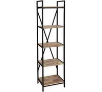 Etagère 5 niveaux Edena 45x180 Atmosphera - Naturel Naturel foncé G