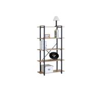 Etagère 5 rangements 150 cm bois et noir TYDO