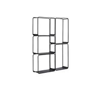 Vente-unique - Etagére - 5 tablettes - Métal - Noir - ASUNTA