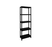 iTools - Etagère résine Noire 5 tablettes L61xP31xH172 cm Charge 30kg par Tablette