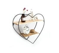 Étagère 50x50x19cm de Cuisine à Livres Schweberegal Bois Véritable