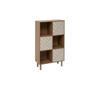 Etagère 6 cases 3 portes Mix'n'Match MDF 5five Marron