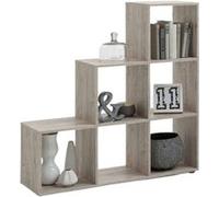 Étagère 6 Cases Design "Gaman" 108cm Chêne Sable