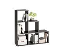 Etagère 6 Cases Design "Gaman" 108cm Gris Foncé