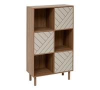 Etagère 6 cases 3 portes Mix'n'Match MDF 5five Marron