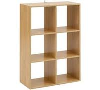 5five Étagère Tasso 6 cases – effet bois naturel