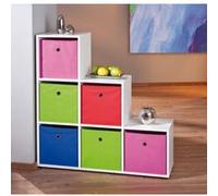 Étagère 6 Compartiments "Kase" 109cm Blanc Blanc G