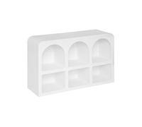 Meuble 6 niches ""Soleya"" 110x71,5cm blanc - Atmosphera Créateur d'intérieur