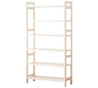 Étagère 6 Niveaux - Bibliothèque Modulable à Planches Amovibles for Salon/Bureau/Chambre - Montage Facile(White 6-Tier Width-70cm)