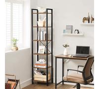 étagère 6 niveaux en métal et bois de style industriel - L40 x H187.5 cm