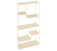 Etagère Bibliothèque 6 Niveaux "Gota" 180cm Beige