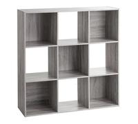 Paris Prix Étagère en bois 5five 9 cases – mix coloris gris – Gris G