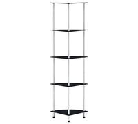 Etagère à 3 Niveaux Verre Trempé Bibliothèque Vitrine Rangement Salon vidaXL