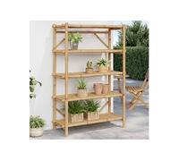 vidaXL Étagère de rangement à 5 niveaux 100x40x150 cm bambou Marron