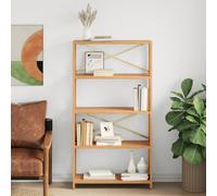 Étagère à 6 Niveaux Armoire de Rangement Salon Bois de Chêne Massif vidaXL