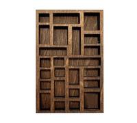 Étagère à Bijoux - boîte à Miniature en Bois, vitrine montée ou Libre avec décorations pour la Ferme et 25 Compartiments pour Figures