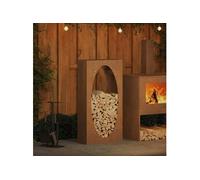 Vidaxl Étagère À Bois 50x23x100 Cm Acier Résistant Aux Intempéries