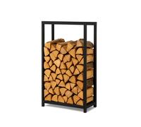 Étagère À Bois De Chauffage En Acier 80×25×100 Cm Support À Bois De Foyer