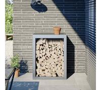 Étagère à bois de chauffage, en acier galvanisé, 60 x 40 x 80 cm, robuste, pour l'intérieur et l'extérieur, peu encombrante et durable, pour le rangement du bois et les accessoires de cheminée
