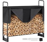 Étagère à bois de chauffage VEVOR Étagère à bois de chauffage en acier Aide à l'empilage du bois de chauffage 132x36x117cm