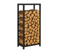 Étagère à bois de cheminée en acier étagère à bois de chauffage 60 x 25 x 100...