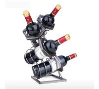 Étagère à Bouteilles Bottles of Geometrical Wine Rack Modern Art Decoration Wine Holder Sturdy Iron Handicraft Home Decor Casier à Vin