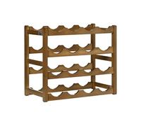 Étagère à bouteilles casier à vin range bouteilles horizontal 4 niv. 16 bouteilles max. bois de bambou Marron G