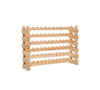 HOMCOM Étagère à bouteilles casier à vin range bouteilles horizontal 6 niveaux 72 bouteilles max. dim. 114L x 28l x 85H cm bois de pin massif