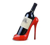 Étagère à bouteilles Chaussures à talons hauts rouges Titulaire de bouteille de vin décoratif Décoration de la pièce Multifonctionnel Key Key Storage Rack Home Desktop Décoration Casier à Vin