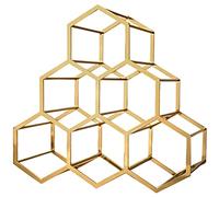 Étagère à Bouteilles Tabletop Wine Rack 6 Bouteilles de métal Créateur Creative Creative Creacbb Ross de Stockage Hexagonal, Affichage Stands for la Barre de la Maison Tabletop Casier à Vin