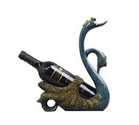 Étagère à Bouteilles Wine Rack Bottle Holder Fashion Modern Statues Decor Home Furnishing Living Room Decoration Resin Crafts Casier à Vin(Blauw)
