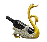 Étagère à Bouteilles Wine Rack Bottle Holder Fashion Modern Statues Decor Home Furnishing Living Room Decoration Resin Crafts Casier à Vin(Golden)