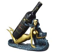 Étagère à Bouteilles Wine Rack Bottle Holder Fashion Modern Statues Decor Home Furnishing Living Room Decoration Resin Crafts Casier à Vin(Gray)