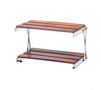 Étagère à café en noyer, organisateur en bois peu encombrant, multi-couches réglable avec fonction pliable, pour cuisine, station de café