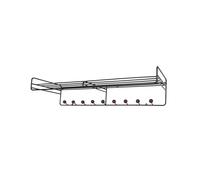 Maze Étagère à chapeaux Bill Hat Rack L Marron foncé-noir