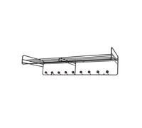 Maze Étagère à chapeaux Bill Hat Rack L Marron foncé-noir