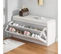 Etagere A Chaussures 1-3 Niveaux Meuble A Chaussure Banc Meuble Chaussure Entree Avec Assise Range Chaussures Bois Etagere Chaussure 17cm 24cm 30cm Profondeur Placard Chaussures Fermé Peut Contenir 2-