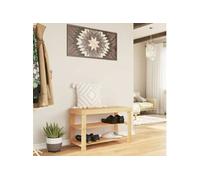 Vidaxl Étagère À Chaussures 3 Niveaux 70x27,5x45 Cm Bambou Multicolore