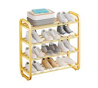 Étagère à chaussures, 4 niveaux, facile à assembler, étagère de rangement pour chaussures, pour entrée, placard, garage, chambre, vestiaire