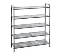 Étagère à Chaussures 5 Niveaux "Arthur" 90cm Anthracite