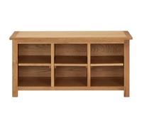 Étagère À Chaussures 90x37x45 Cm Bois De Chêne Solide - Vidaxl